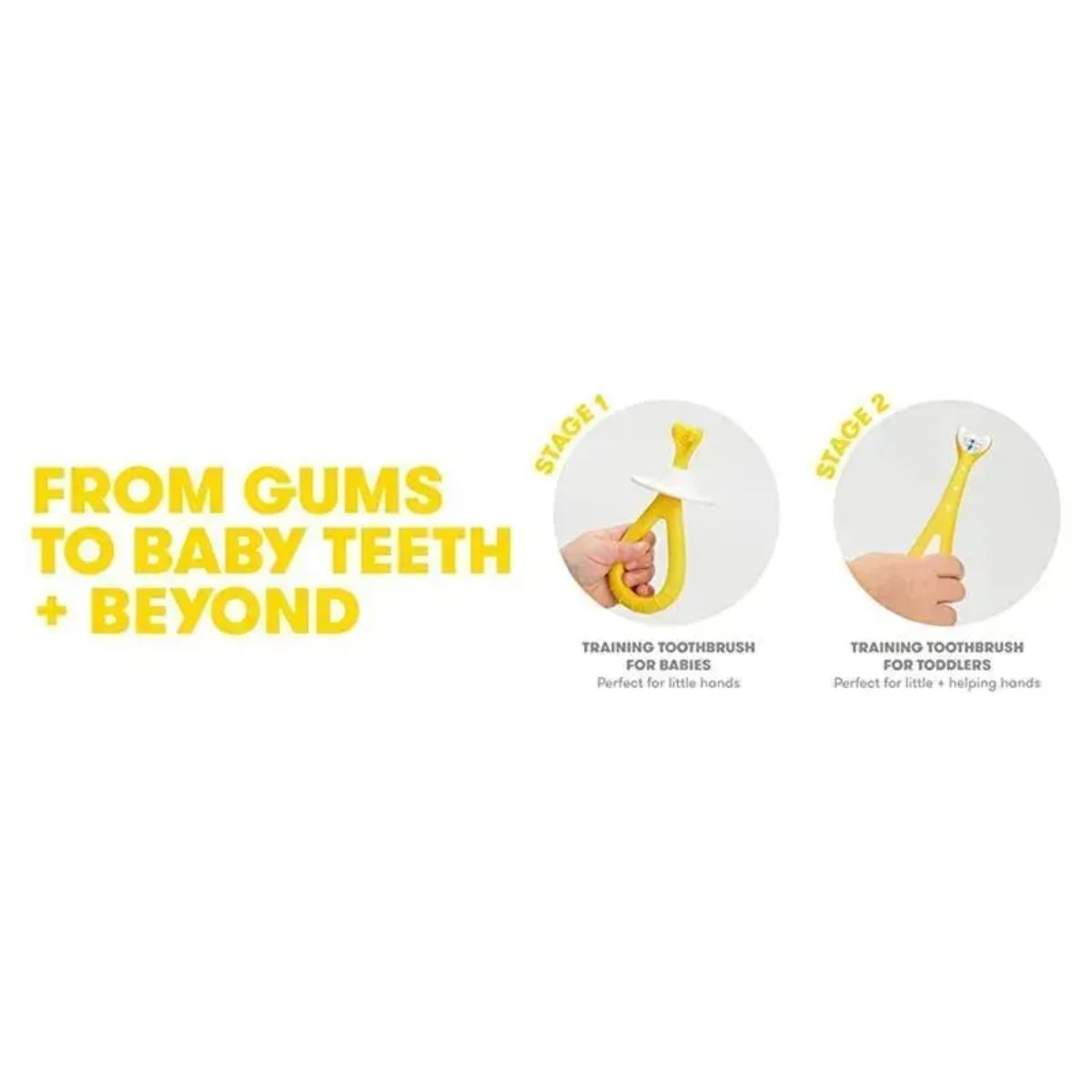 Frida Baby Grow-with-Me Training Toothbrush Set - Encourages Independent Habits